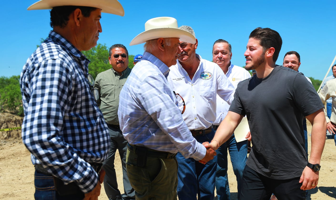 Samuel García supervisa primera y segunda etapa de distrito de riego Las Lajas