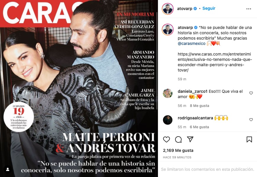 Maite Perroni y Andrés Tovar
