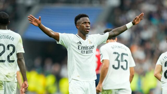 Vinicius Jr. con el Real Madrid.
