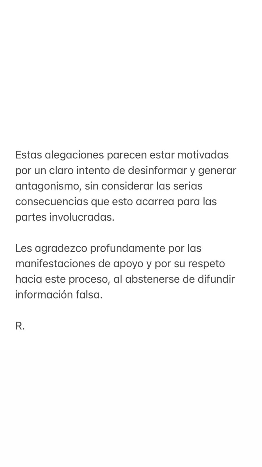 Rubén Albarrán se defiende de acusaciones
