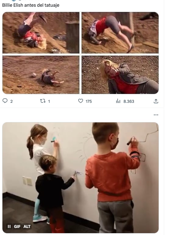 Critican el tatuaje de Billie Eilish.
