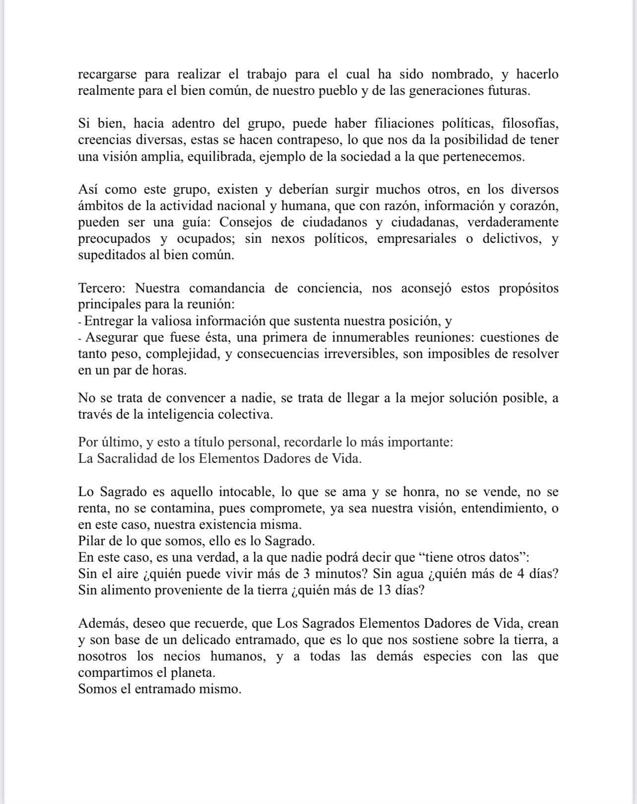 Carta abierta de Rubén Albarrán a AMLO por cancelación del diálogo del Tren Maya