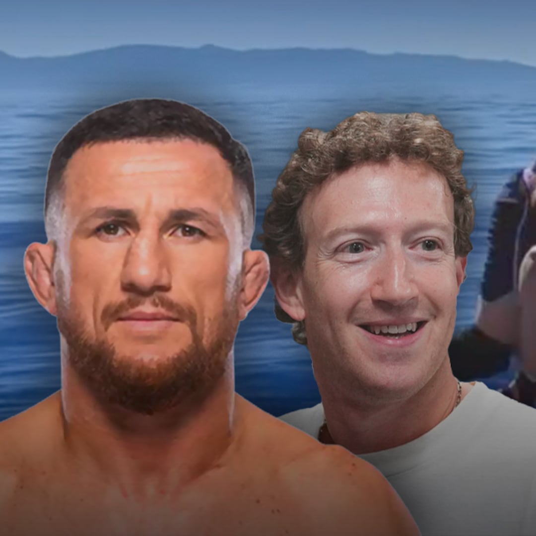 Mark Zuckerberg y Merab Dvalishvili hacen sparring en una plataforma flotante