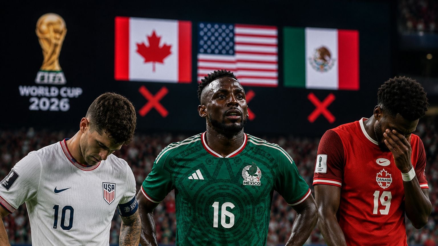 Canadá, Estados Unidos y México quedan eliminados en octavos del Mundial 2026