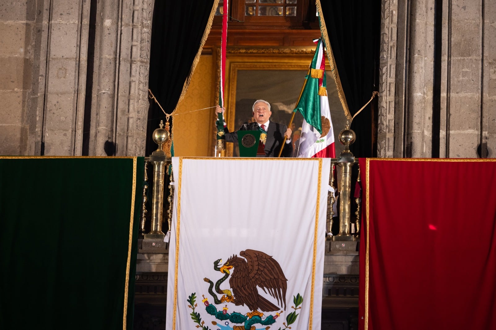 AMLO encabezó el Grito de Independencia 2023