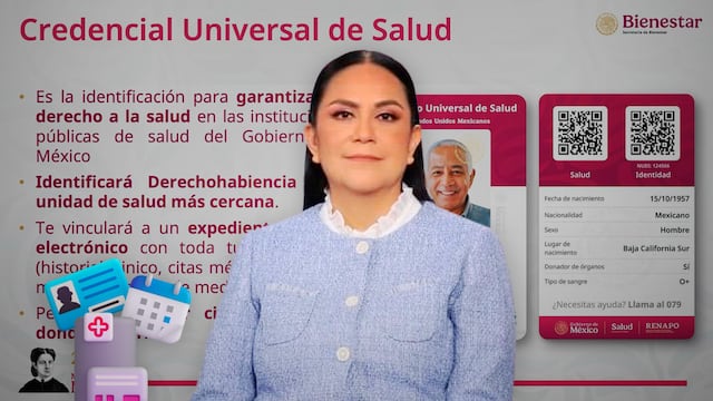 La Secretaría del Bienestar, Ariadna Montiel Reyes, presenta la Credencial Única de Salud