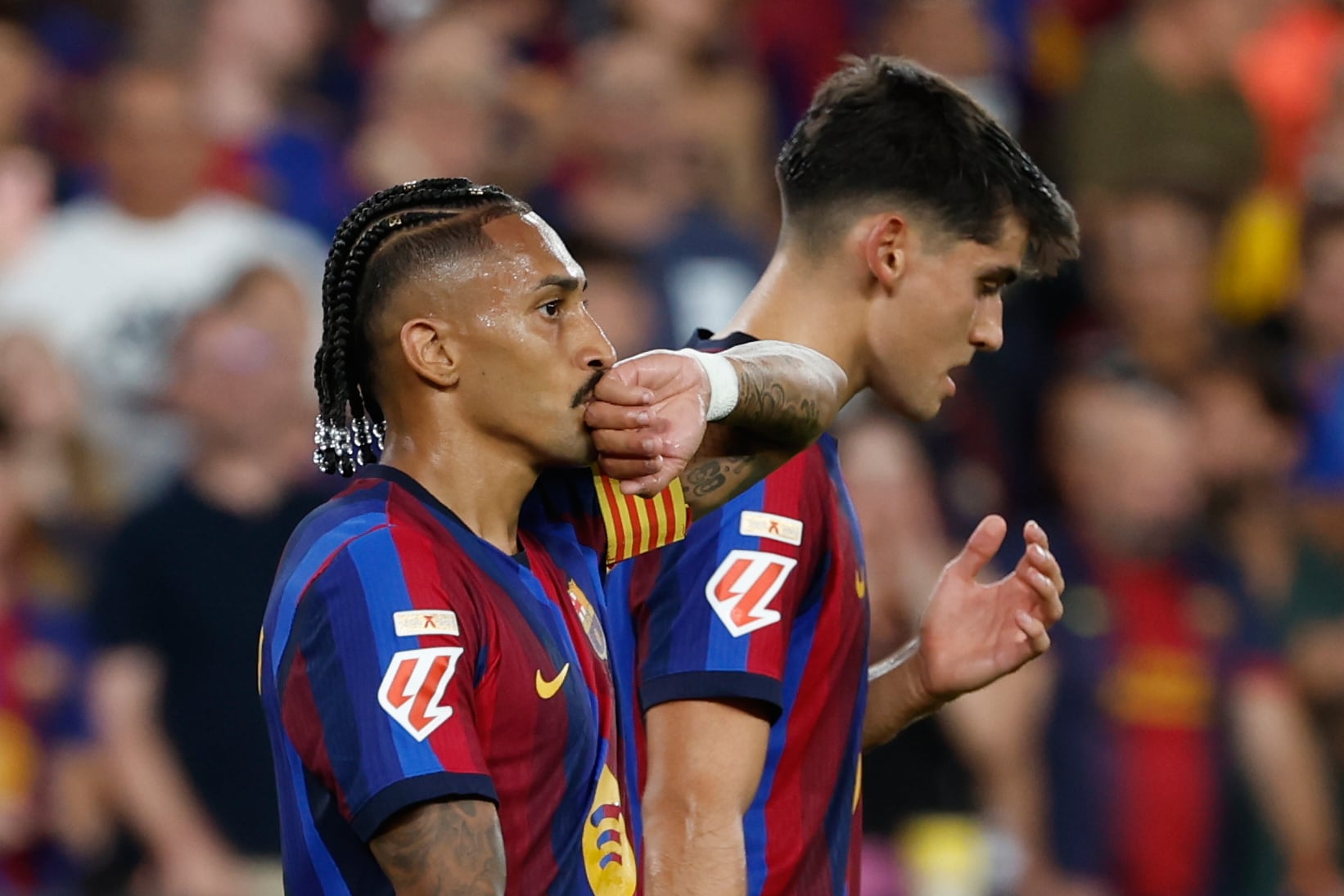 Rapinha abrió el marcador a favor del FC Barcelona en la Jornada 1 de LaLiga