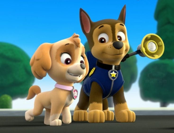 Chase y Skye de Paw Patrol