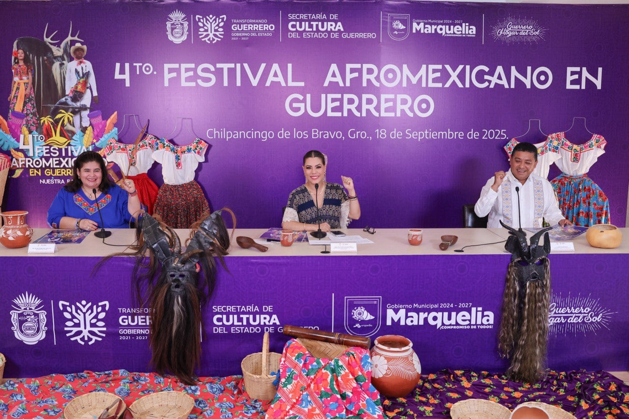 Evelyn Salgado presenta el programa del 4º Festival Afromexicano en Marquelia
