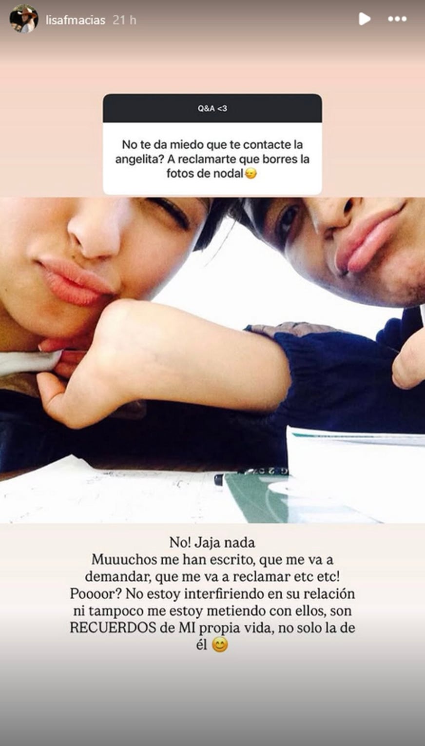 Lisa Fernanda Macías revela que Ángela Aguilar no la ha contactado