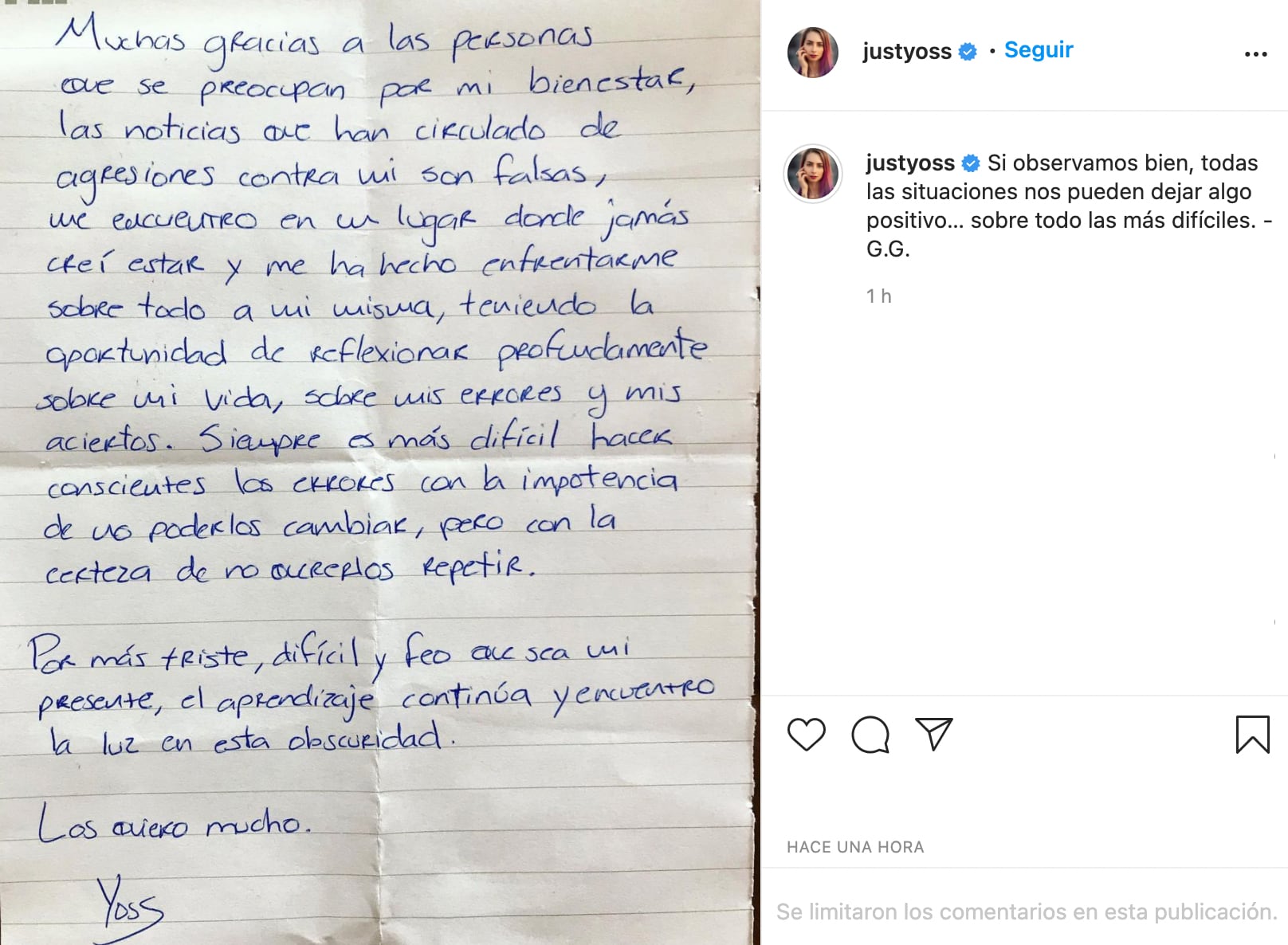 Carta de YosStop