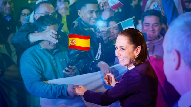 Sheinbaum cierra su visita a Barcelona con reunión con mexicanos antes de volver a México