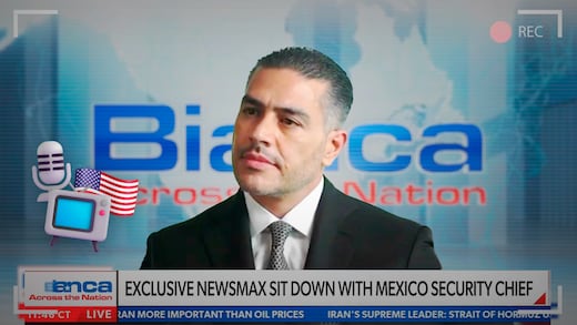 Omar García Harfuch concede entrevista a Newsmax