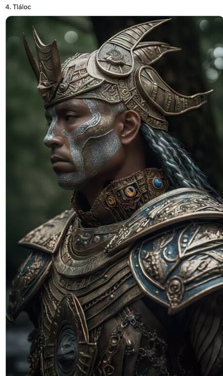 Inteligencia Artificial recrear a dioses mexicas como Caballeros del Zodiaco