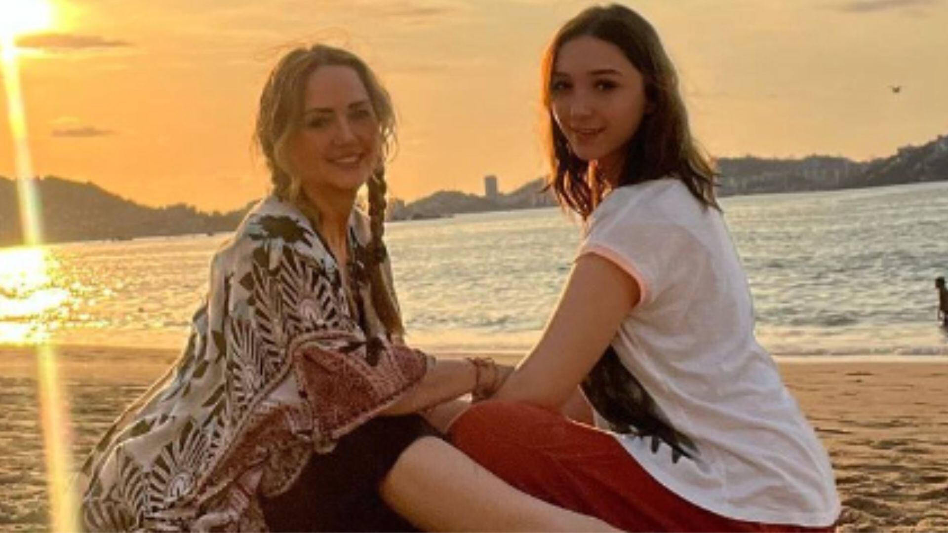 Andrea Legarreta y su hija menor, Nina Rubín