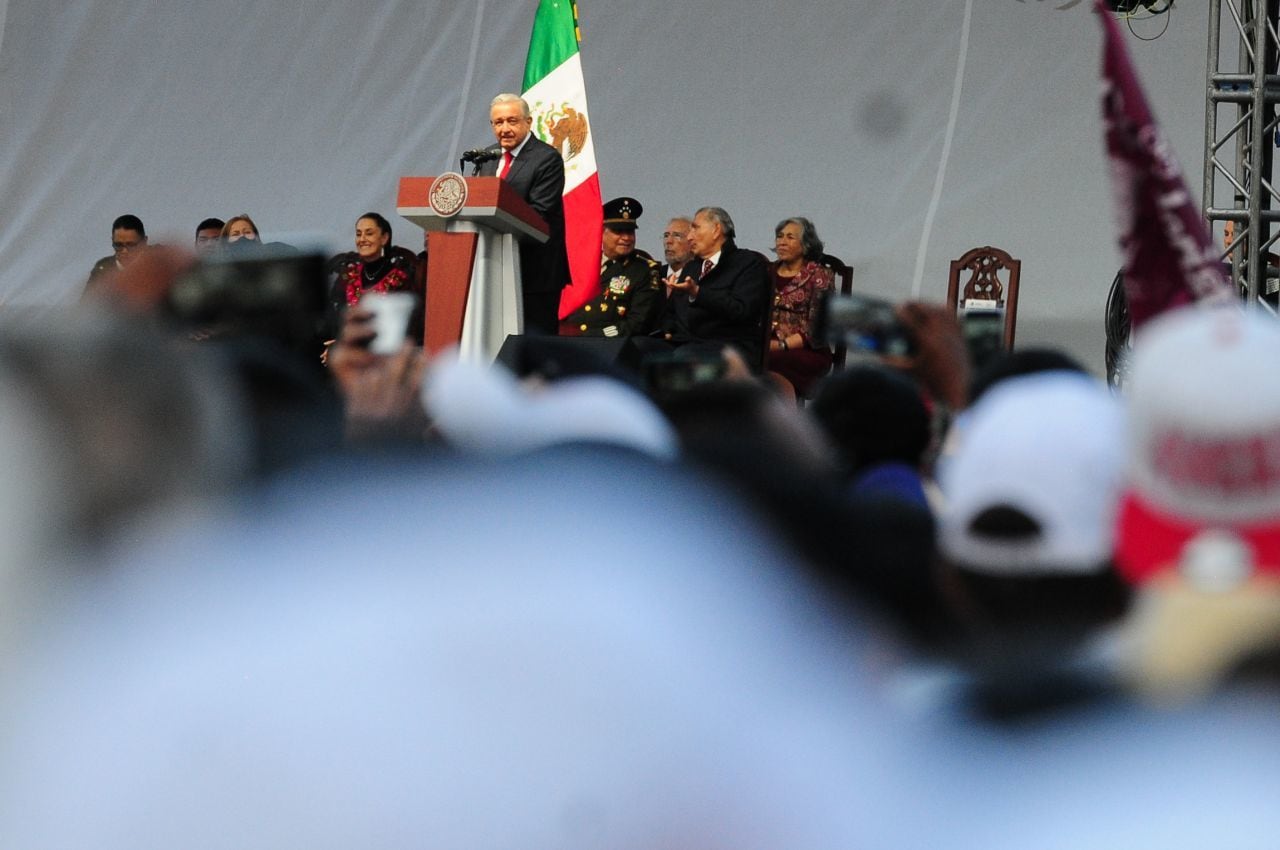 Mensaje de AMLO en el Zócalo