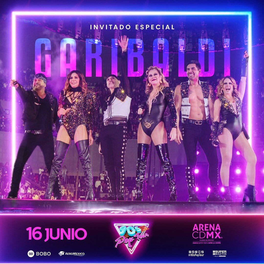 Garibaldi en el 90s Pop Tour
