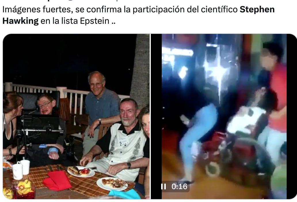 Memes se burlan de Stephen Hawking en la supuesta orgía de Jeffrey Epstein