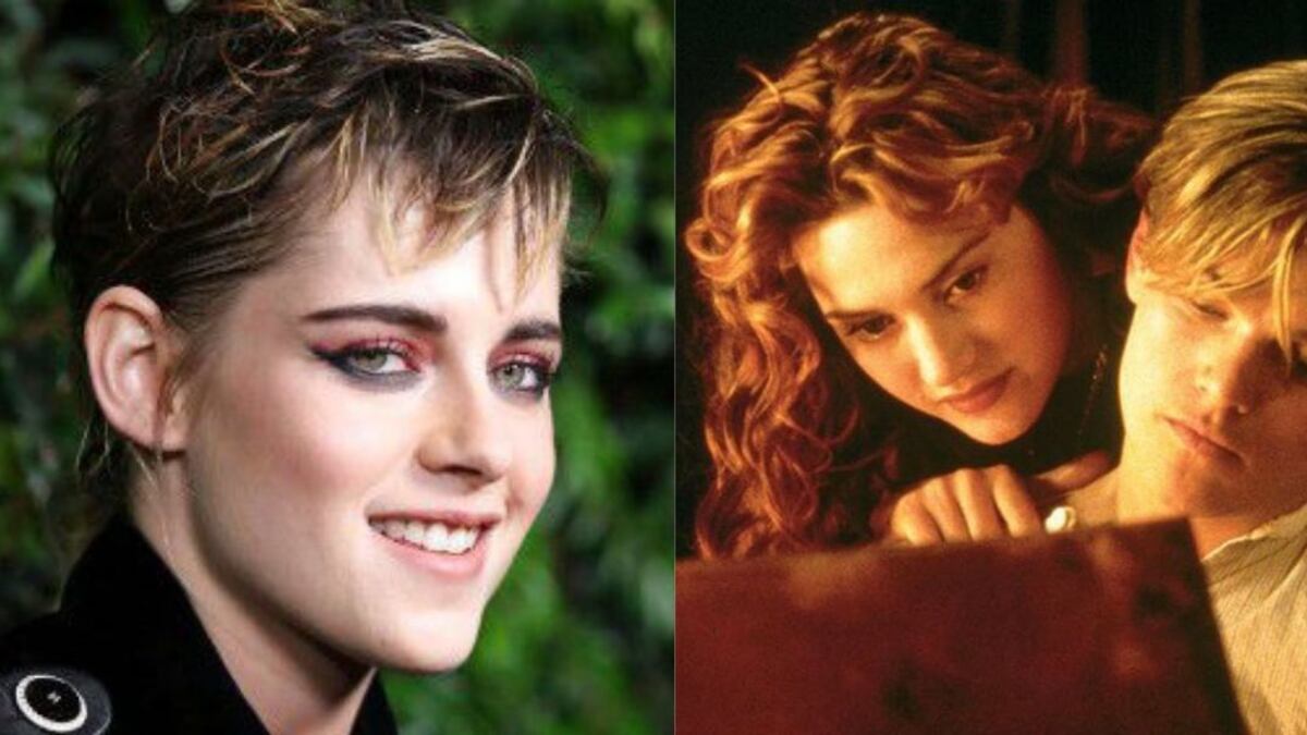 Kristen Stewart confesó haberse enamorado de Kate Winslet y Leonardo DiCaprio