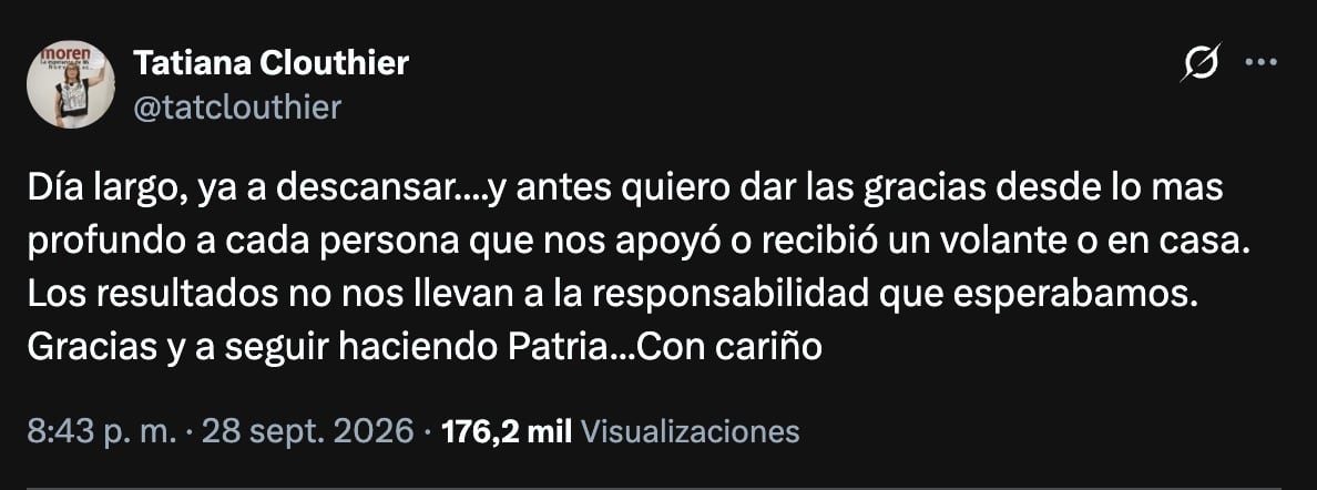 Tatiana Clouthier agradece apoyo tras quedar fuera de la coordinación de Morena en NL