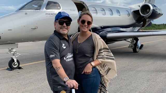Diego Maradona y Rocío Oliva.