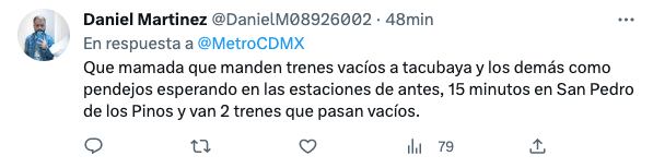 Retrasos en la Línea 7 del Metro CDMX hoy 22 de febrero