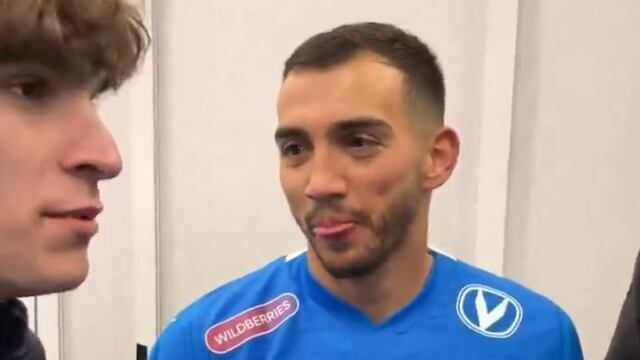 Luis Chávez en una entrevista con el Dinamo de Moscú