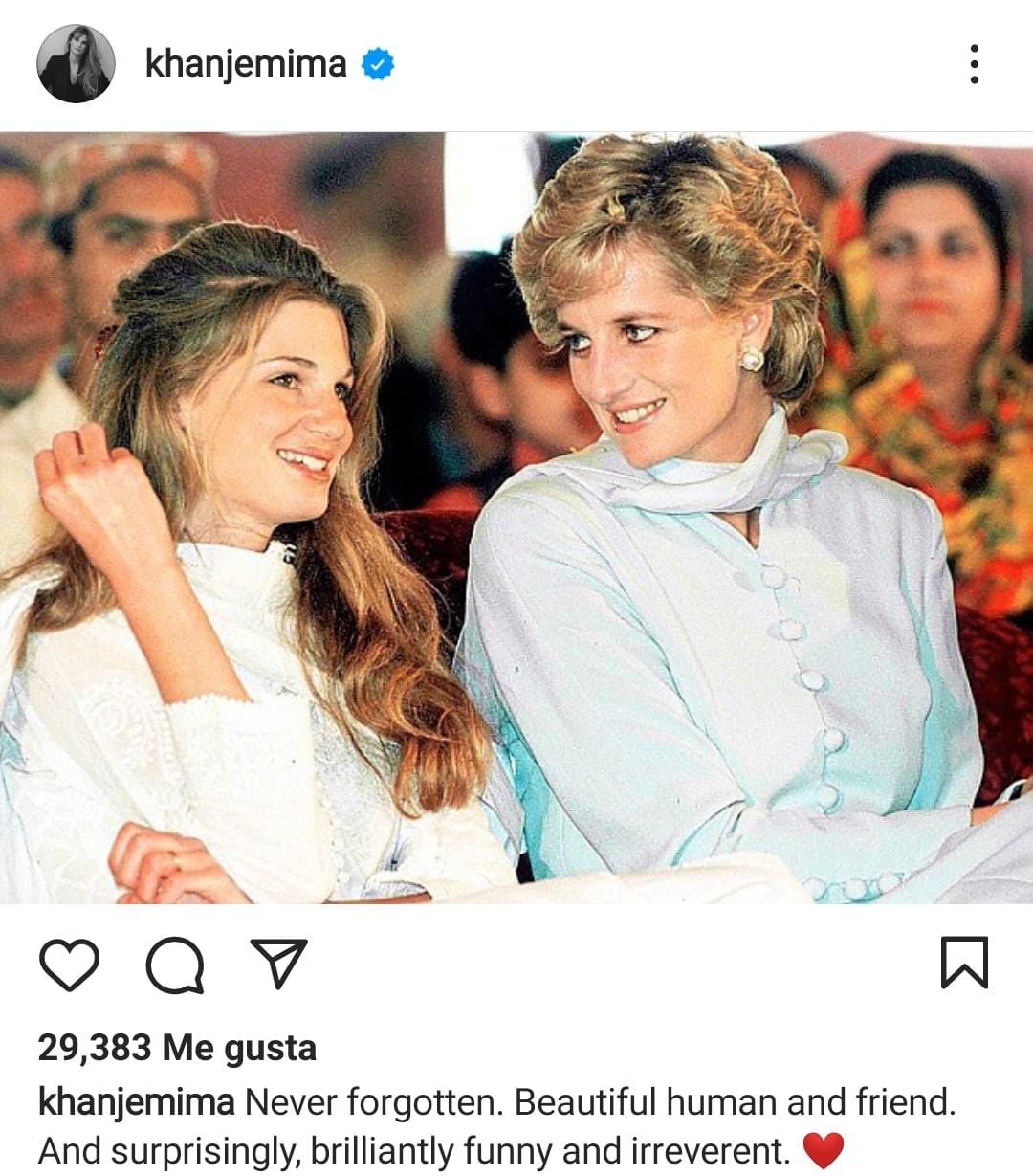 Jemima Khan y Lady Di