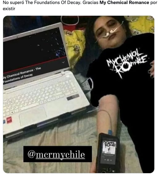Memes por el regreso de My Chemical Romance