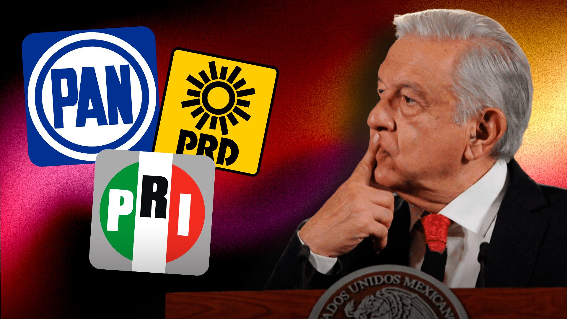AMLO en contra de la Alianza Va por México