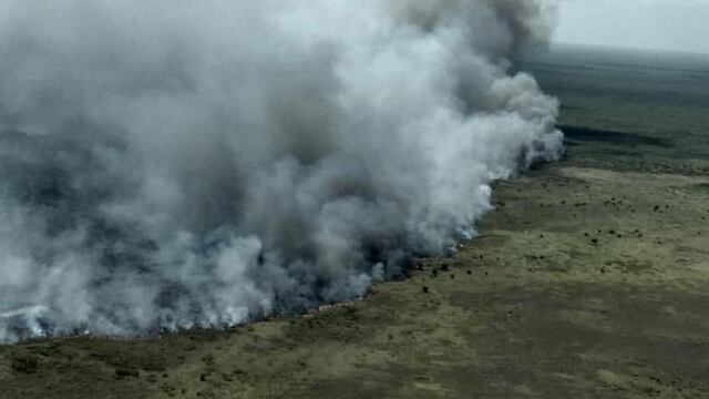 Incendio en Reserva de la Biósfera de Sian Ka'an.