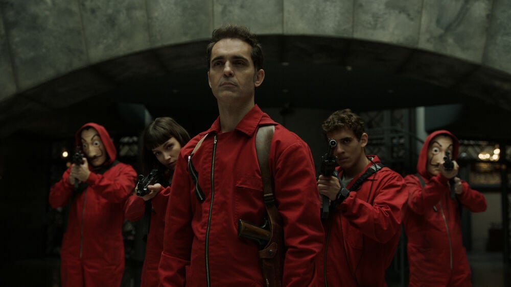 Escena de La Casa de Papel
