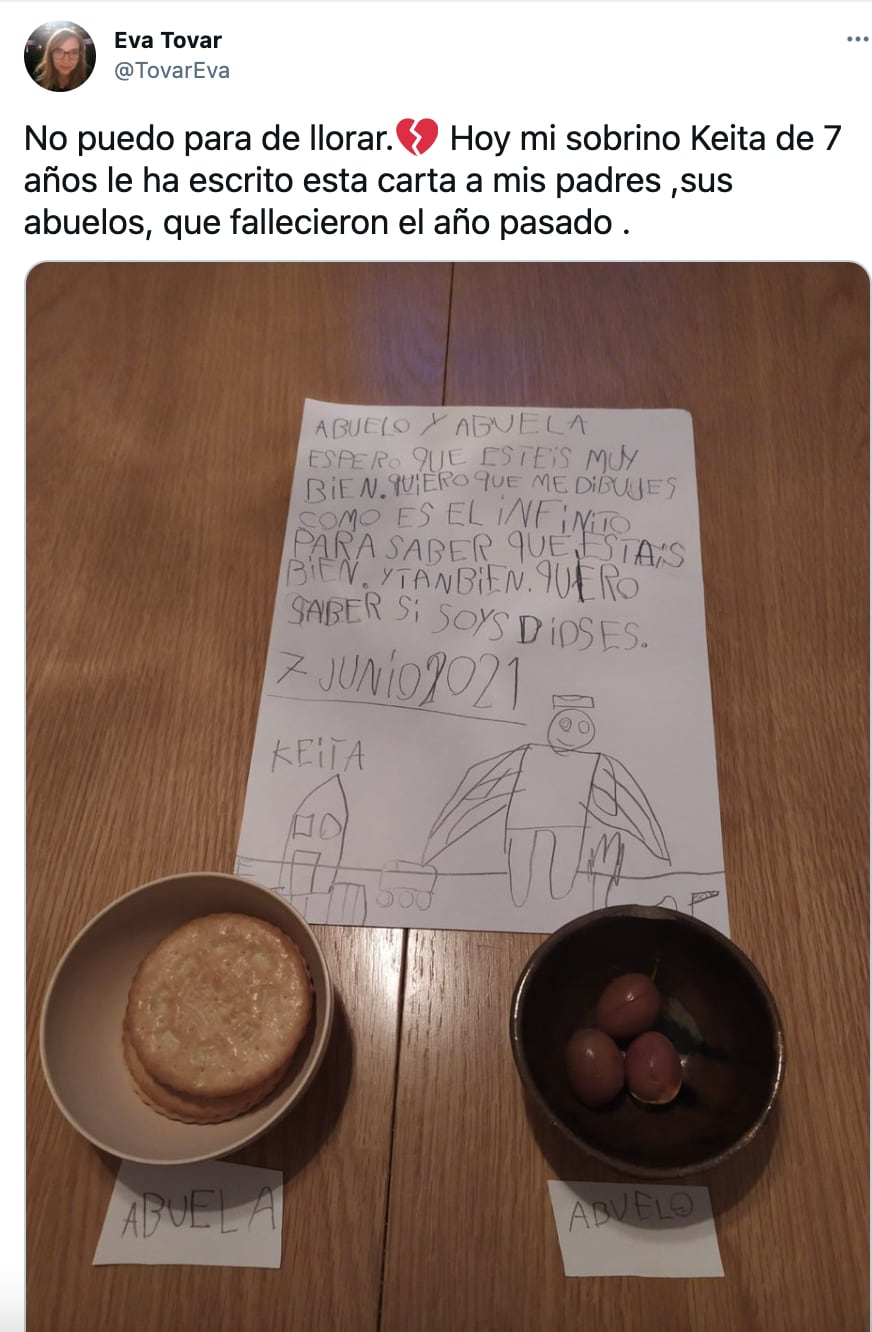 Carta de Keita a sus abuelos