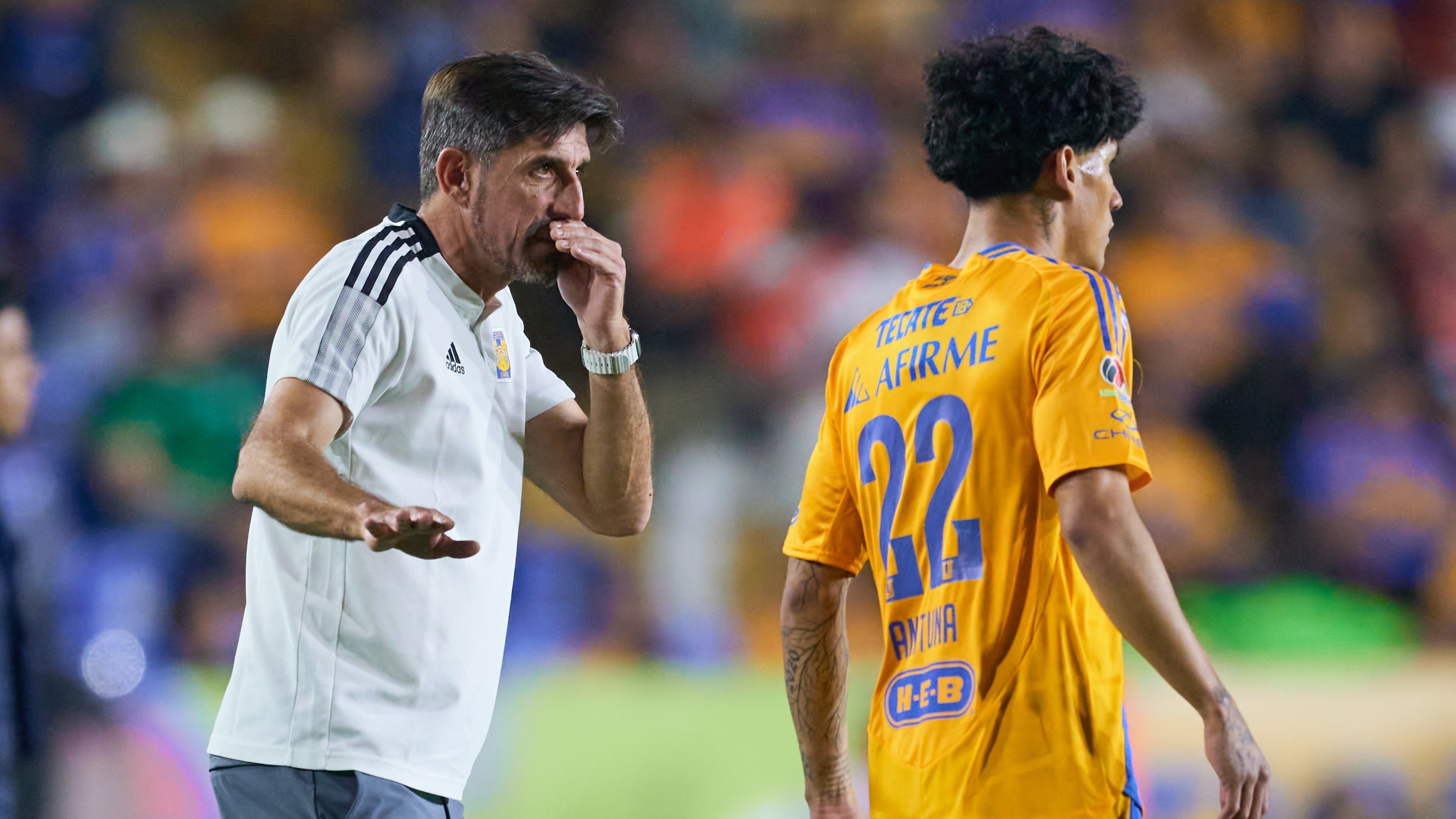 Veljko Paunovic con Uriel Antuna en Tigres.