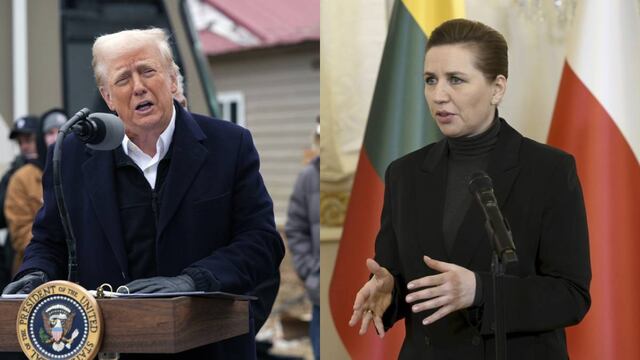 Donald Trump y Mette Frederiksen