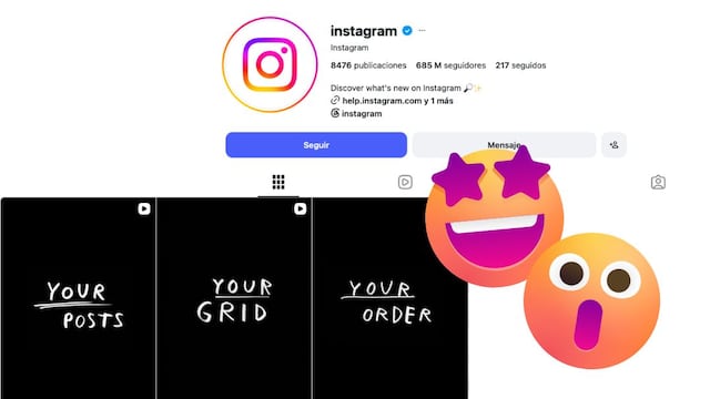 Instagram tiene nueva actualización: ahora puedes organizar tu perfil