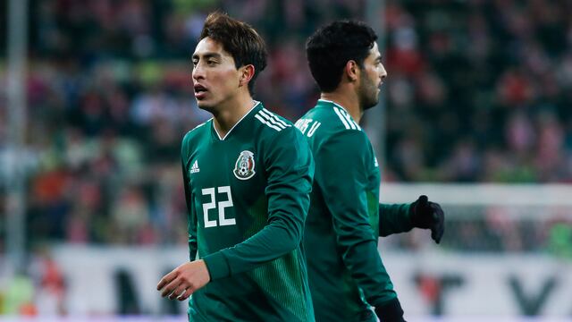 Omar Govea en un juego con las Selección Mexicana