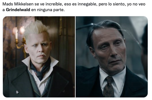 Mads Mikkelsen como Gellert Grindelwald y sus comparaciones con Johnny Depp