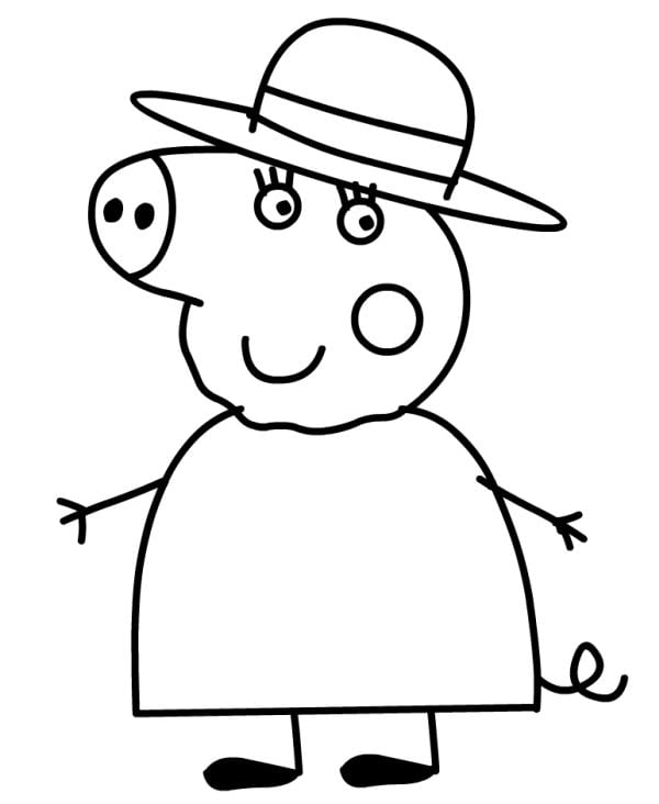 Dibujos de los abuelos de Peppa Pig