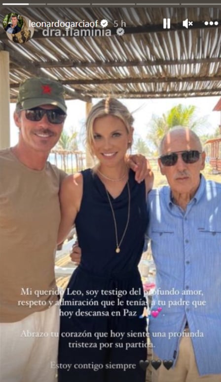 Leonardo García recurre a terceros para respaldar el amor por su padre.