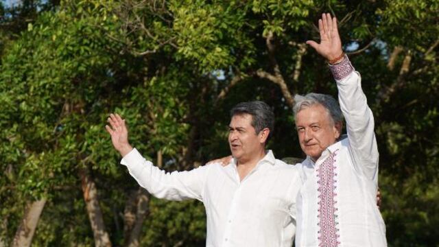 AMLO y presidente de Honduras