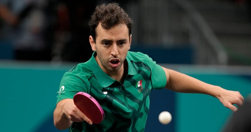 Marcos Madrid, tenista de mesa mexicano, en los Juegos Olímpicos de París 2024