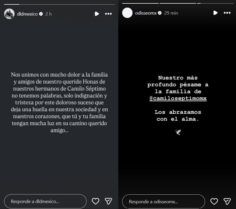 Colegas de Camilo Séptimo lamentan la muerte de Jonathan Meléndez