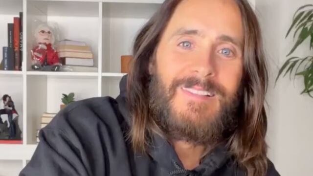 Jared Leto en videollamada con fan mexicano