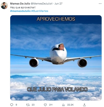 Memes por el mes de julio