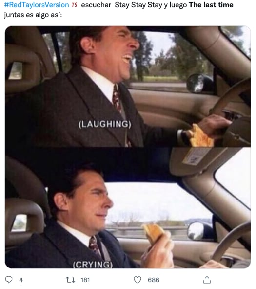 Memes de Taylor Swift por su álbum 'Red (Taylor's Version)'