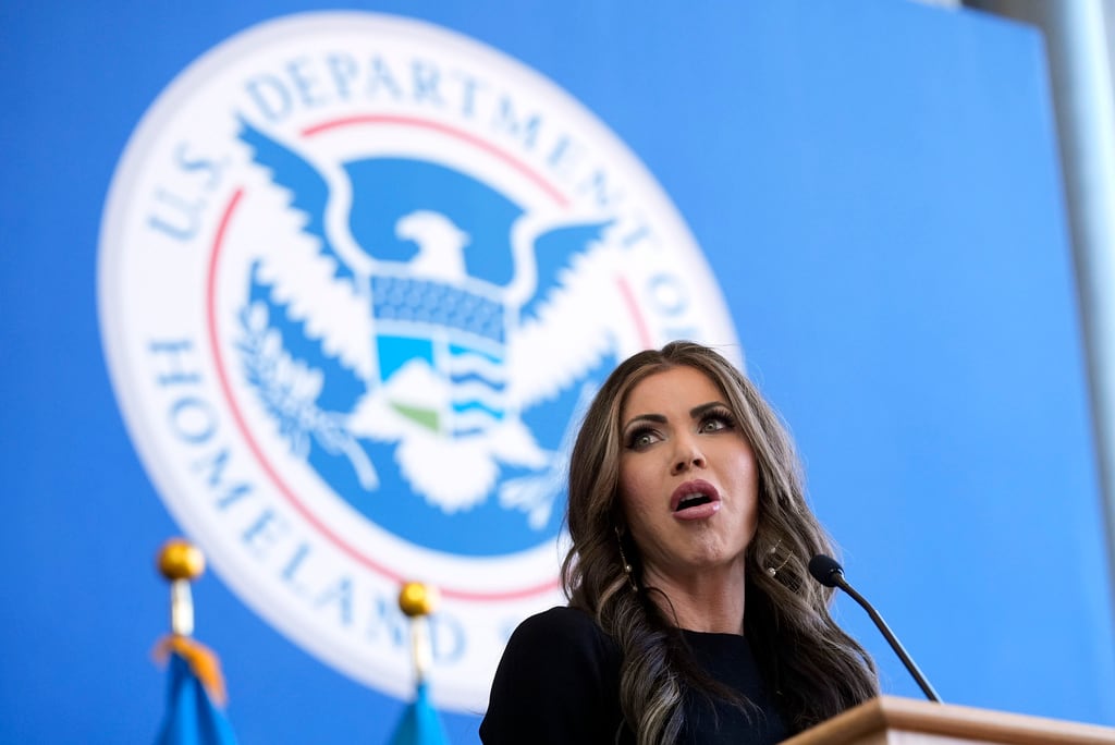 Kristi Noem, secretaria de Seguridad Nacional de Estados Unidos