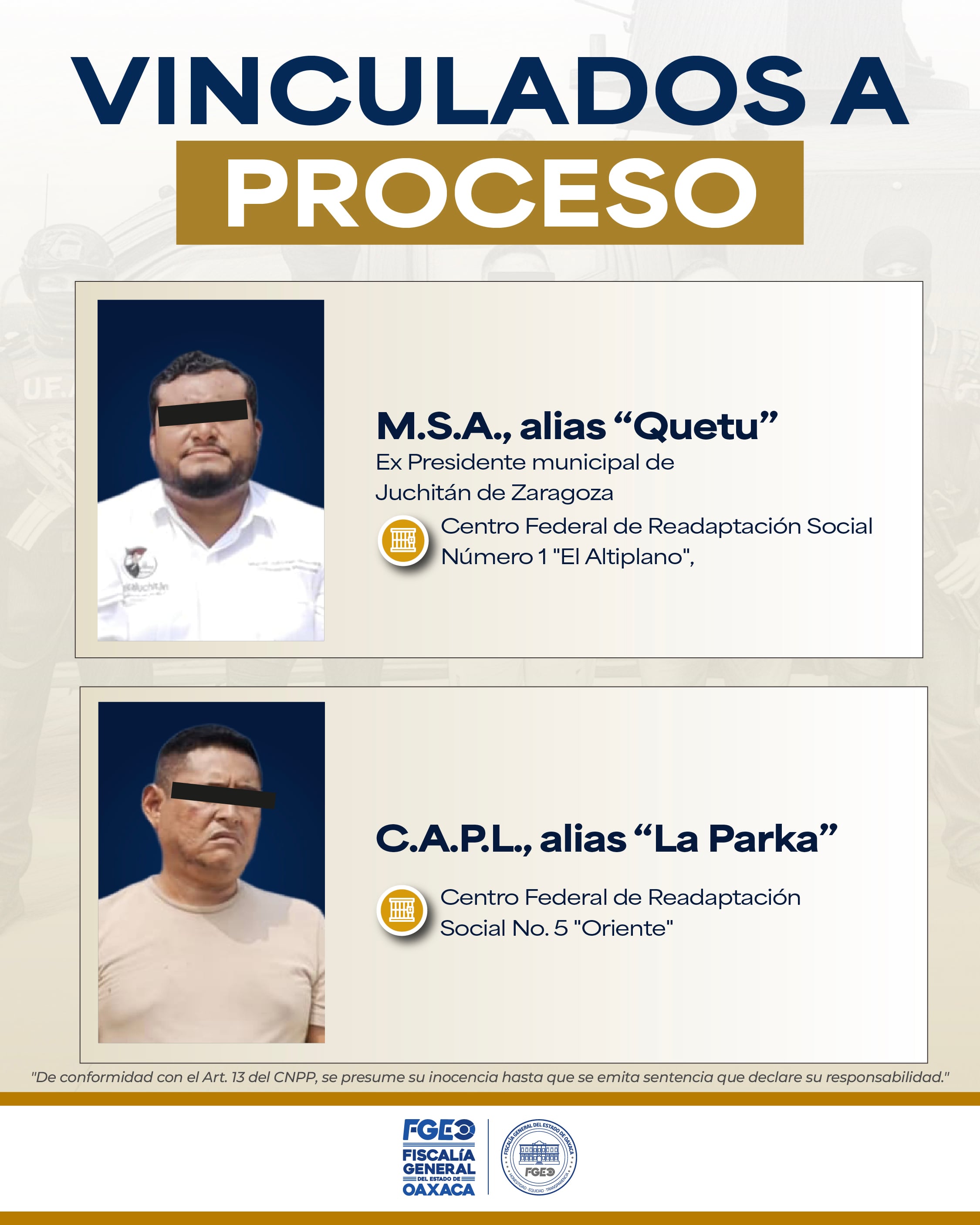 Miguel Sánchez Altamirano es vinculado a proceso en Juchitán; queda en prisión preventiva