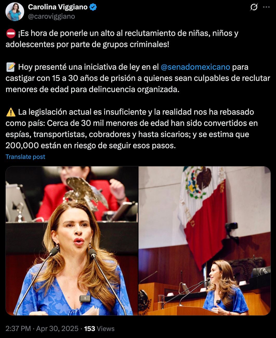 Propuesta reclutamiento forzado