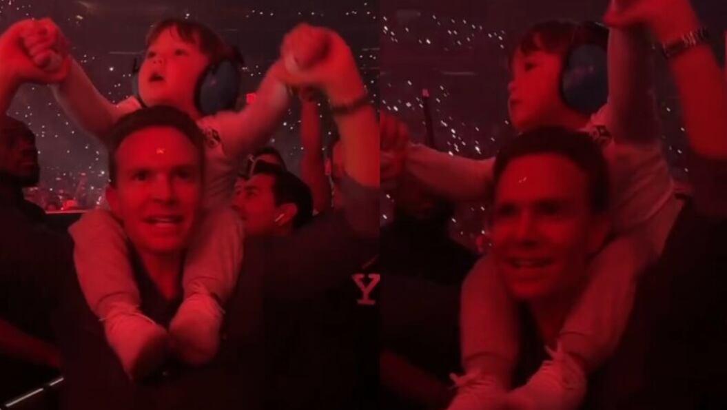 Anahí sube a su hijo Manuel al escenario de RBD